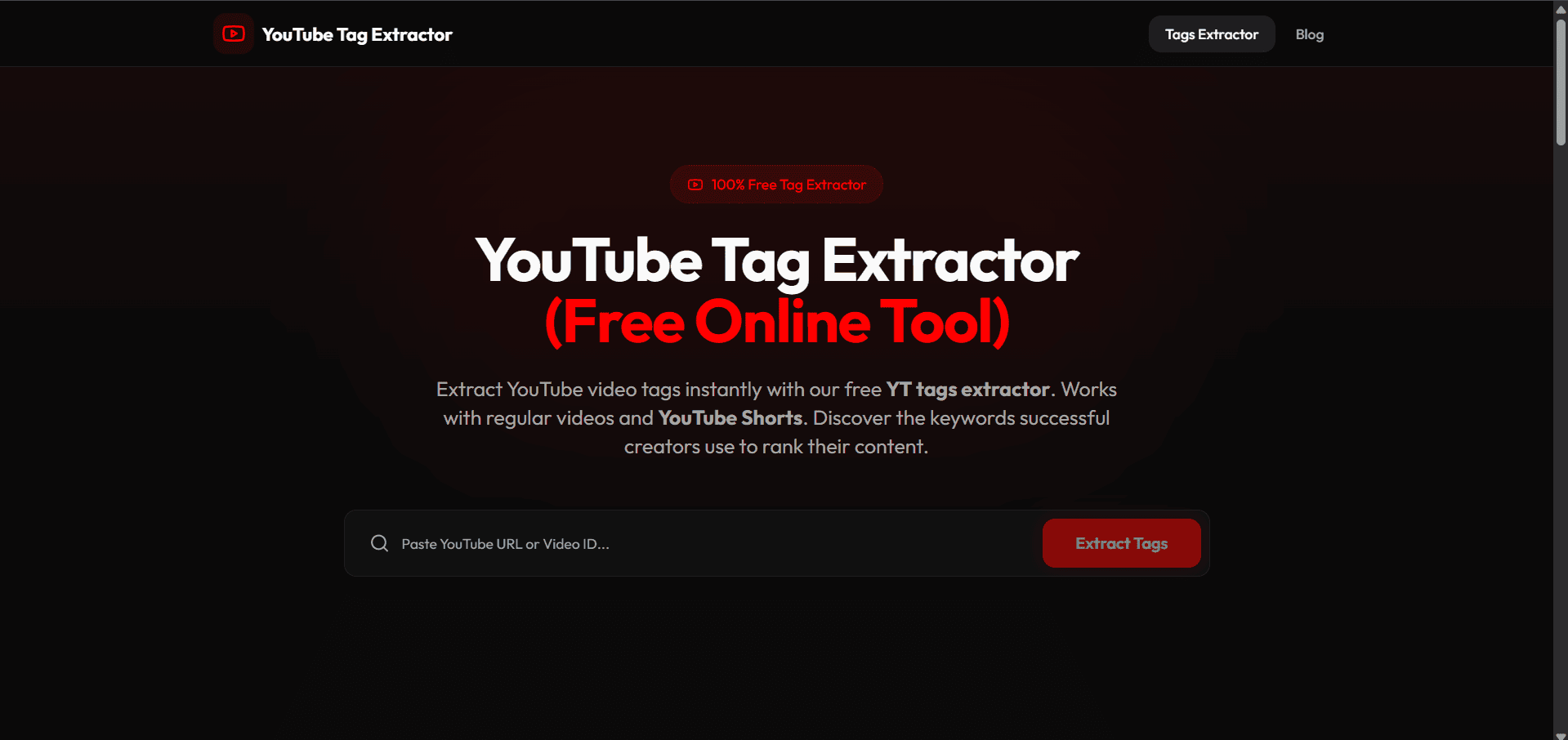 YT Tags Extrator